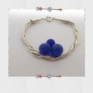 Vintage Southwest Liquid Silver 10 Strand Bracelet